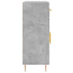 vidaXL Buffet gris béton 69 5x34x90 cm bois d'ingénierie