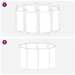 vidaXL Jardinière Argent 90 x 90 x 50 cm Acier inoxydable