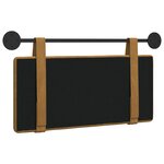 vidaXL Tête de lit suspendue Marron Velours