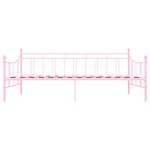 vidaXL Cadre de lit de repos Rose Métal 90 x 200 cm