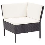 Salon de jardin meuble d'extérieur ensemble de mobilier 3 pièces avec coussins résine tressée noir 02_0016009