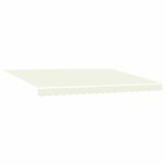 vidaXL Auvent Rétractable Crème 450 × 300 cm Tissu  Métal