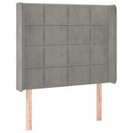 vidaXL Sommier à lattes de lit et matelas et LED Gris clair 80x200cm
