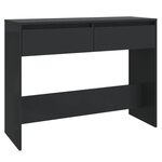 vidaXL Table console noir 100x35x76 5 cm bois d'ingénierie