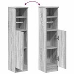 vidaXL Meuble de salle de bain avec porte-rouleau sonoma gris