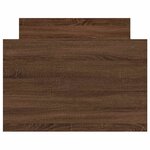 vidaXL Cadre de lit sans matelas chêne marron 75x190 cm