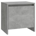 vidaXL Tables de chevet 2Pièces gris béton 45x34x44 5cm bois d’ingénierie