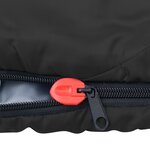 vidaXL Sacs de couchage légers 2 Pièces Noir 15°C 850 g