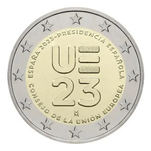 2 euros commémoratif Espagne 2023 - Présidence de l'UE.