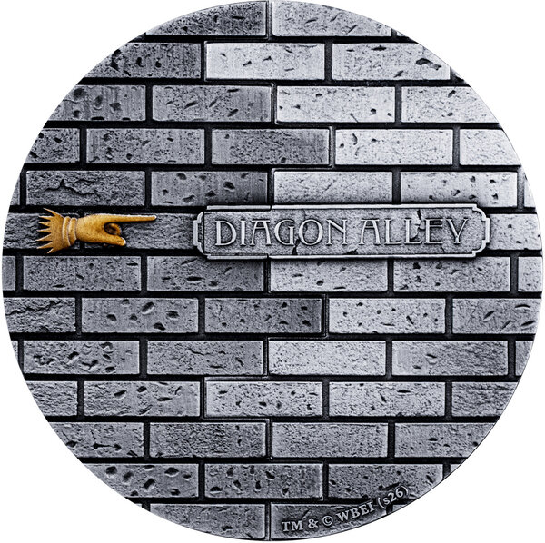 Monnaie DIAGON ALLEY Harry Potter 5 Oz Argent 10$ Samoa 2027 (PRÉCOMMANDE)