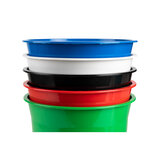 Corbeille papier q-connect plastique resistant 13l       275x285mm coloris bleu opaque