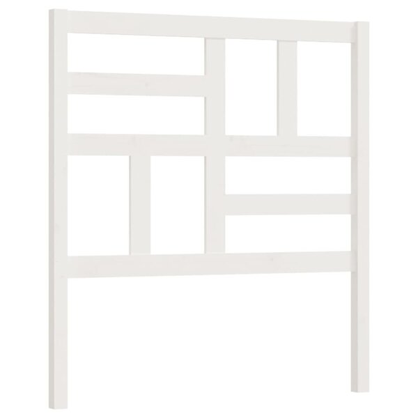 vidaXL Tête de lit Blanc 81x4x104 cm Bois massif de pin