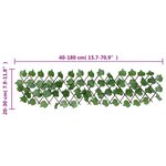 vidaXL Treillis de feuille de vigne artificiel extensible5Pièces 180x20cm