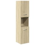 vidaXL Ensemble de meubles de salle de bain 4 Pièces chêne sonoma