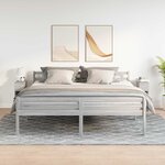 vidaXL Tables de chevet avec tiroir 2 Pièces sonoma gris 20x36x60 cm