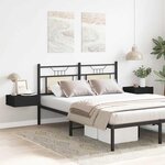 vidaXL Tables de chevet flottantes 2 Pièces Noir 40x30x15 cm