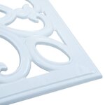 vidaXL Socle de parasol Blanc 12 kg 49 cm Fonte