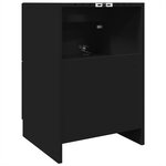 vidaXL Armoire d'évier noir 40x37x59 cm bois d'ingénierie