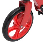 vidaXL Trottinette à 2 roues avec guidon réglable Rouge