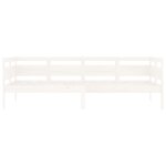 vidaXL Lit de jour sans matelas blanc bois de pin massif 90x200 cm