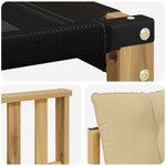 vidaXL Ensemble de canapés d'extérieur 7 Pièces Blanc et Beige