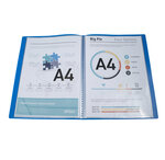 Protège-documents En Polypropylène Souple Opak 100 Vues - A4 - Bleu Clair - X 12 - Exacompta
