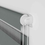 vidaXL Store zèbre gris foncé largeur du tissu 160 9 cm polyester