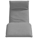 vidaXL Chaise longue pliante gris 175x54x8 5 cm tissu oxford