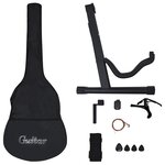 vidaXL Jeu de guitare 12 Pièces acoustique pan coupé western 6 cordes 38"