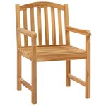 vidaXL Chaise en rose sculptée à la main 2 Pièces Naturel