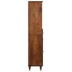 vidaXL Buffet marron miel 38 x 33.5 x 160 cm Bois de manguier massif