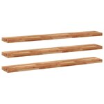 vidaXL Étagères flottantes 3 Pièces 140x20x4 cm acacia massif à l'huile