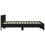 vidaXL Cadre de Lit Chêne noir 180 x 200 cm Bois d'ingénierie