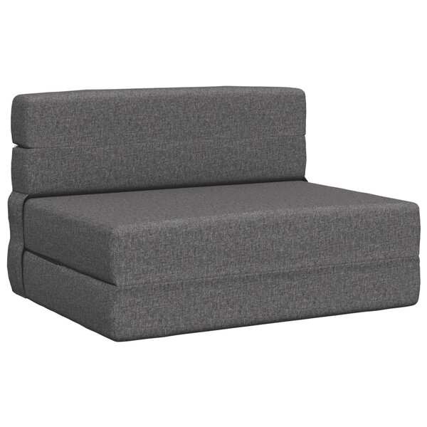 vidaXL Canapé-lit pliable Gris clair 70 x 72 x 60 cm Tissu