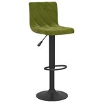 vidaXL Tabourets de bar lot de 2 vert clair velours