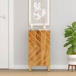 vidaXL Armoire latérale marron et noir 40x33 5x75 cm bois de manguier