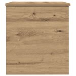 Coffre de rangement vidaXL avec couvercle Chêne Artisan 60x42x46 cm Bois d'ingénierie