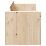 vidaXL Canapé de jardin 2 places 134x60x62 cm Bois massif pin