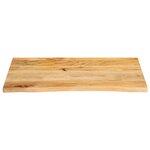 vidaXL Dessus de table à bord vivant 90x60x2 5 cm bois massif manguier