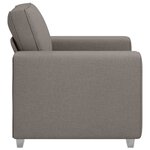 vidaXL Canapé Taupe 100 x 80 x 82 cm tissu
