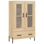vidaXL Buffet haut chêne sonoma 69 5x31x115 cm bois d'ingénierie