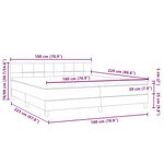 vidaXL Sommier à lattes de lit et matelas vert foncé 180x220cm velours