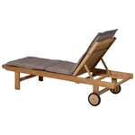 Madison Coussin de chaise longue Panama 200x60 cm Taupe