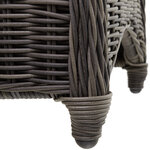Tectake fauteuil de jardin luxe - gris