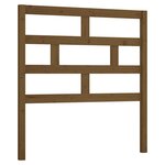 vidaXL Tête de lit Marron miel 106x4x100 cm Bois massif de pin