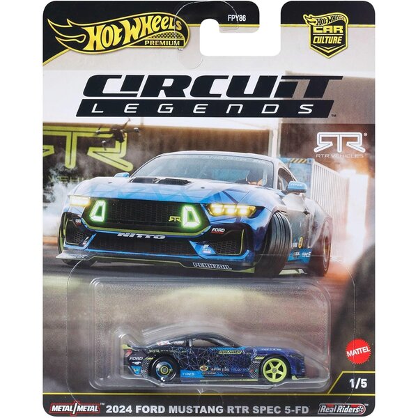 Mattel JBK48 - Hot Wheels - Mustang Drift - Voiture Premium Car Culture
