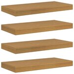 vidaXL Étagère Murale 4 Pièces Beige 50 x 23 5 x 4 cm Bois d'ingénierie
