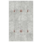 vidaXL Cadre de lit Gris béton 200 x 120 x 31 5 cm Bois d'ingénierie