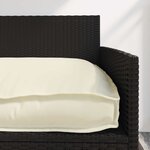 vidaXL Set de coussins de palette 2 Pièces Crème 100 x 40 x 8 cm