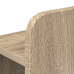 vidaXL Cadre de lit avec rangement Chêne Sonoma 75 x 190 cm